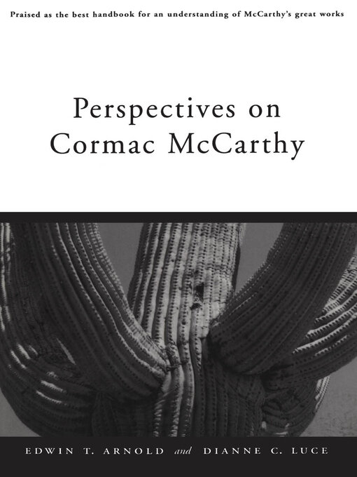 Cover of Perspectives on Cormac McCarthy